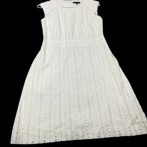 Eyelet mini dress